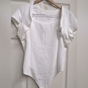 American Eagle Shrug + Cami Bodysuit